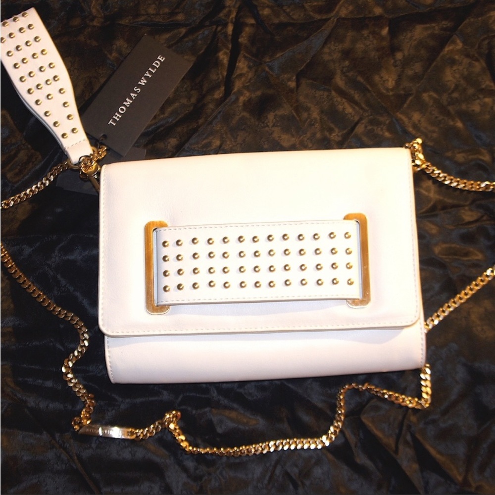 Thomas Wylde studded clutch designer